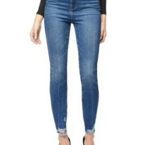 Good American Good Curve Frayed Hem Jeans 12/31